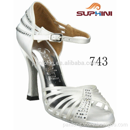 Flare High Heel Orange New Style Flexible Dance Shoes 743